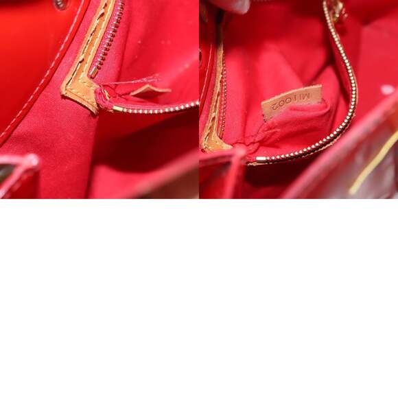 LOUIS VUITTON Monogram Vernis Reade PM Hand Bag Red Rouge M91088 - Picture 13 of 13